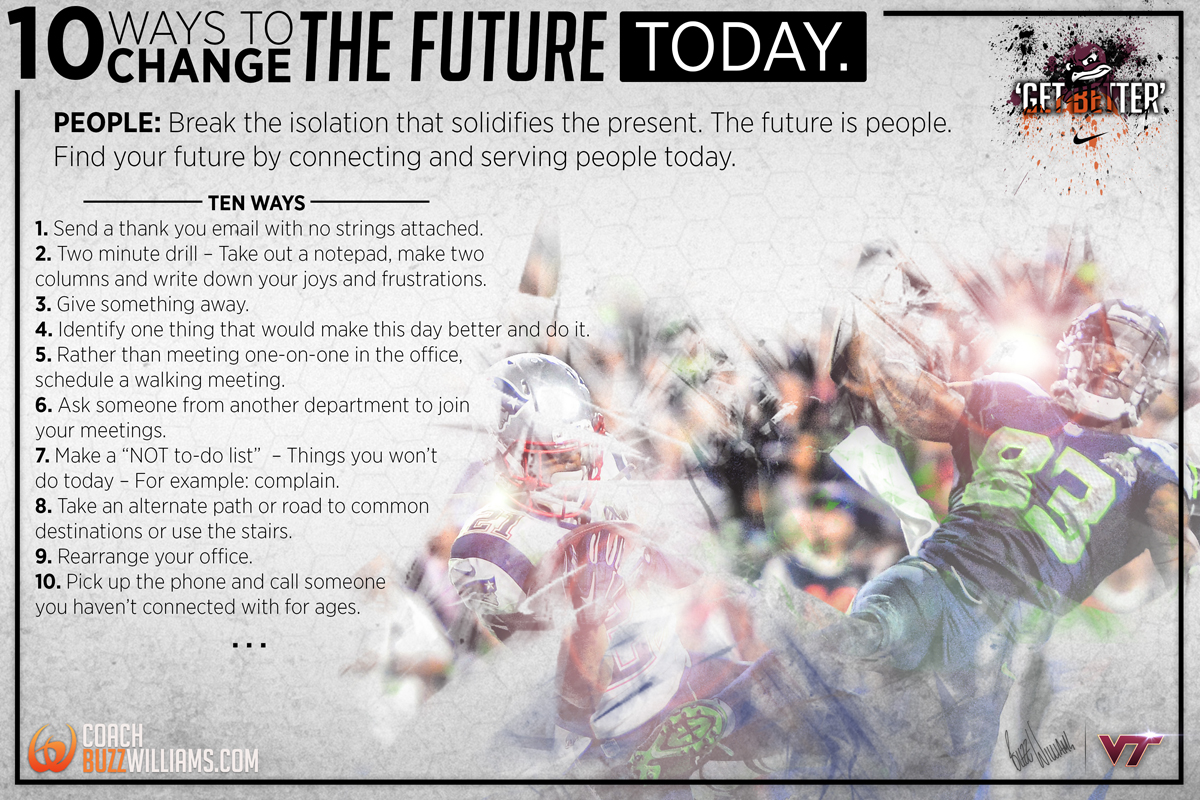 10 Ways To Change The Future Today.